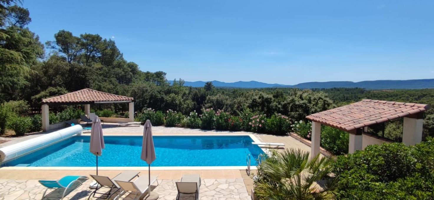 Lorgues, La Tourelle, Immense Piscine, Plongeoir, Vue, Au Grand Calme 빌라 외부 사진