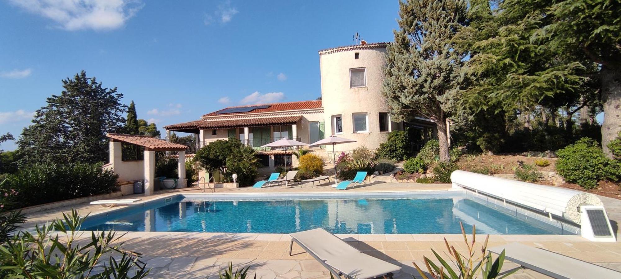 Lorgues, La Tourelle, Immense Piscine, Plongeoir, Vue, Au Grand Calme 빌라 외부 사진